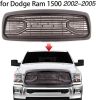 Big Horn Style Front Grille For 2002 2003 2004 2005 Dodge RAM 1500 W/ Letters