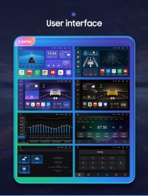 c4S Series 10.1 inch Touchscreen Android 12 8Core QLED 1280*720 BT5.0 Car Gps Navigation Stereo Carplay Wifi 4G LTE DSP 4+32GB