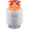 VEVOR Refrigerant Recovery Reclaim 50lb Cylinder Tank 400 PSI liquid Rated Y Valve