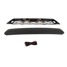 Front Grille Bumper Grill Fit For Toyota 4Runner PRO 2016-2019 With Amber Light