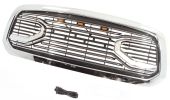 Front Grille For 2013 2014 2015 2016 2017 2018 Dodge Ram 1500 Chrome Grille Big Horn Style With Letters W/lights