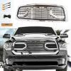 Front Grille For 2013 2014 2015 2016 2017 2018 Dodge Ram 1500 Chrome Grille Big Horn Style With Letters W/lights