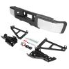 Pickup Rear Bumper Chevrolet Silverado 1500 2007-2013-Silver/Steel/Hole