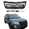 Raptor Grill For 2011 2012 2013 2014 2015 Ford Explorer W/E lights W/letters Matte Black