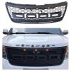 Raptor Grill For 2011 2012 2013 2014 2015 Ford Explorer W/E lights W/letters Matte Black