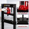 20-Ton Hydraulic Shop Press with Press Plates, H-Frame Garage Floor Press, Adjustable Working Table Height