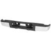 Pickup Rear Bumper Chevrolet Silverado 1500 2007-2013-Silver/Steel/Hole