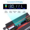 420W Car Inverter DC 12V 24V to AC 110V Outlet Vehicle Converter Sine Wave Battery Inverter with Dual USB AC Ports 3000W Peak Power