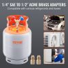 VEVOR Refrigerant Recovery Reclaim 50lb Cylinder Tank 400 PSI liquid Rated Y Valve