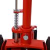 22 Ton Hydraulic Floor Jack Air-Operated Axle Bottle Jack with (4) Extension Saddle Set Built-in Wheels, Red