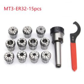 Morse Milling Cutter Shank ER32 Elastic Chuck (Option: MT3 ER32 15pcs)