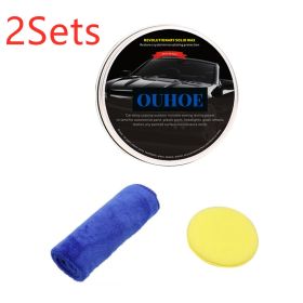 Waterproof And Antifouling Automobile Solid Wax (Option: 50g 2sets)