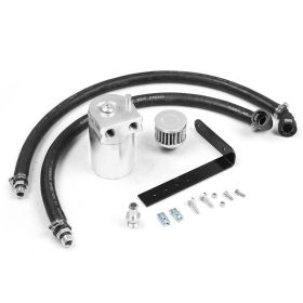 Aluminum Alloy Car Modification Oil Separator (Color: Silver)