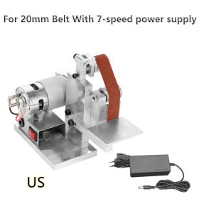 Mini Abrasive Belt Machine DIY Polishing Machine (Option: 20MM-US)