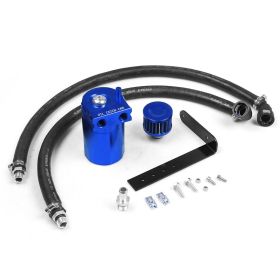 Aluminum Alloy Car Modification Oil Separator (Color: Blue)