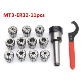 Morse Milling Cutter Shank ER32 Elastic Chuck (Option: MT3 ER32 11pcs)