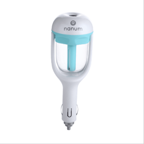 Car Humidifier Air Purifier Freshener Essential Oil Diffuser (Color: Blue)