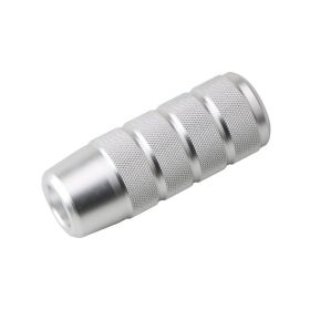 Metal Frosted Grilled Blue Colorful Gear Shift Head (Color: Silver)