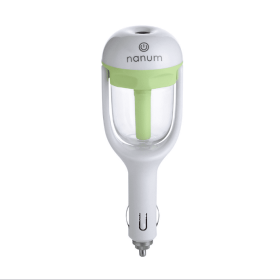 Car Humidifier Air Purifier Freshener Essential Oil Diffuser (Color: green)