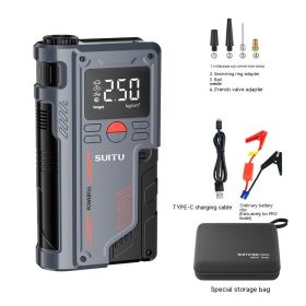 Wireless Lithium Battery Inflatable Emergency Start Power Supply (Option: 8000 MA Ordinary Battery Clip-USB)