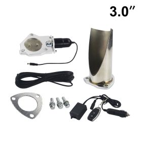 Modified Tail Throat Of Automobile Exhaust Pipe Can Be Remote Controlled Half Set Of Controller (Option: 3inches 76MM)