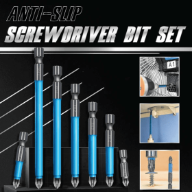 Magnetic Batch Head Impact Strong Cross PH2 High Hardness Screwdriver Set 25-150mm Anti Non-slip WaterProof Bits Set Accessories (Set: Basic Set (4pcs))