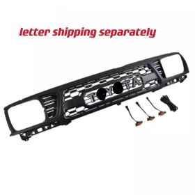Front Grille For 2013 2014 2015 2016 2017 2018 Dodge RAM 2500 3500 Chrome Grille Big Horn Style With Letters W/LED Lights (Color: as Pic)