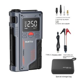 Wireless Lithium Battery Inflatable Emergency Start Power Supply (Option: 8000 MA Smart Battery Clip-USB)