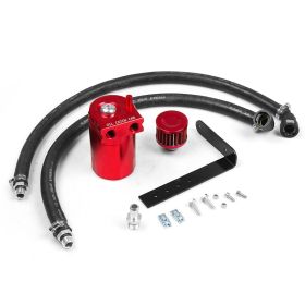 Aluminum Alloy Car Modification Oil Separator (Color: Red)
