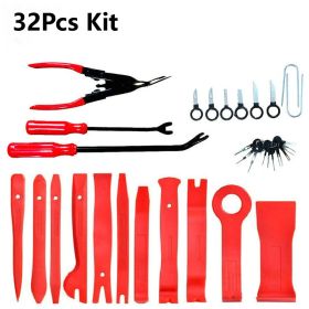 Interior Door Panel Repair Tool Set (Option: Red-32pcs)