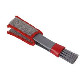 Multi Functional Double Head Gap Brush (Option: Red grey-18x5x2cm)